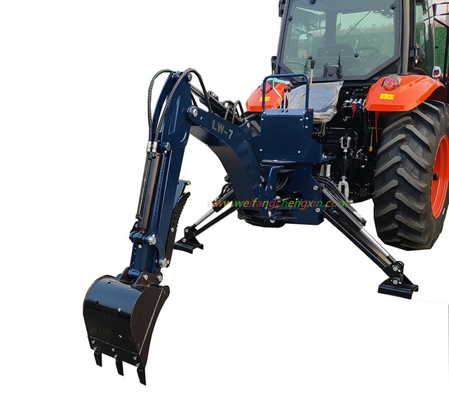 CE approved lw-6 lw-7 lw-8 3 point hitch backhoe attachment